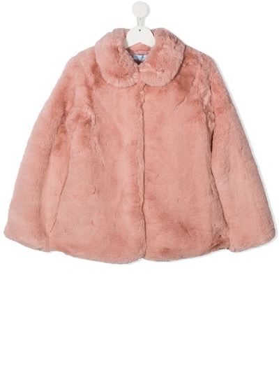 Shop Abel & Lula Teen Faux Fur Jacket In 037 Rosa