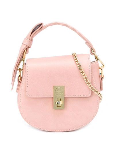 Shop Abel & Lula Bow-strap Shoulder Bag In Pink