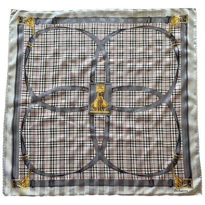 Pre-owned Burberry Silk Neckerchief In Multicolour