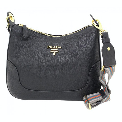 prada black leather purse