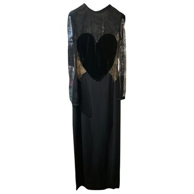 Pre-owned Elie Saab Maxi Dress In Black