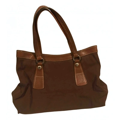 Pre-owned Hogan Cloth Handbag In Brown