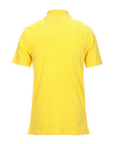 Shop Paul & Shark Polo Shirts In Yellow