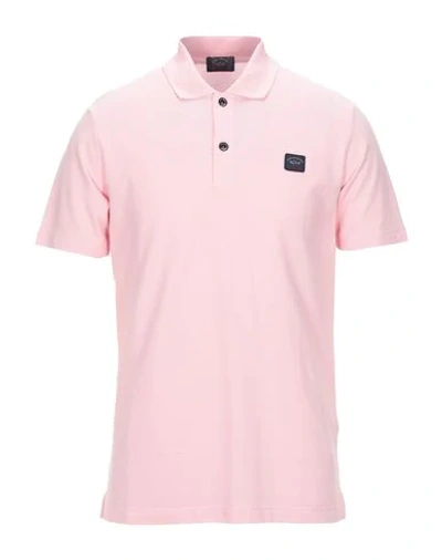 Shop Paul & Shark Polo Shirts In Pink
