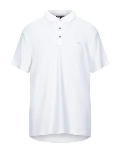 Shop Michael Kors Mens Polo Shirts In White