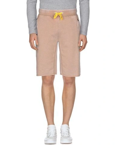 Shop Blauer Bermudas In Camel