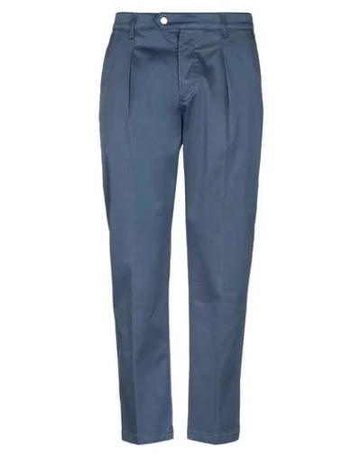 Shop Entre Amis Man Pants Slate Blue Size 30 Cotton, Elastane