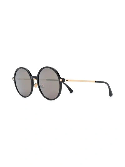Shop Mykita Anana Round-frame Sunglasses In Black