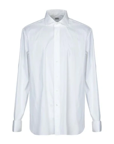 Shop Alessandro Gherardi Solid Color Shirt In White