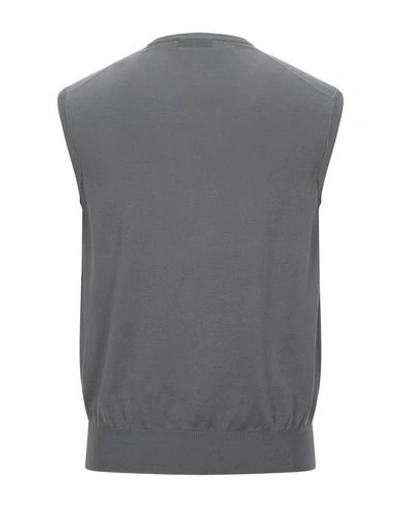 Gran Sasso Sleeveless Sweater In Grey