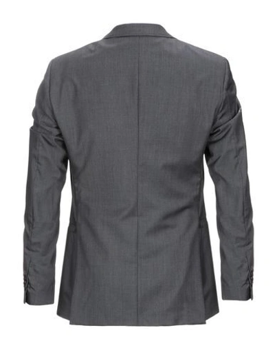 Shop Trussardi Man Blazer Lead Size 48 Virgin Wool In Grey