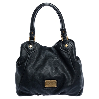 Pre-owned Marc By Marc Jacobs Black Leather Classic Q Francesca Shoulder Bag