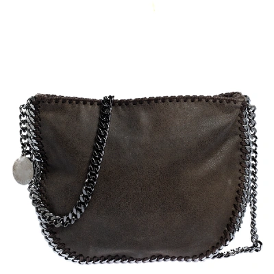 Pre-owned Stella Mccartney Grey Faux Leather Crossbody Bag