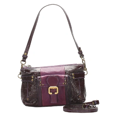 Pre-owned Chloé Purple Leather Shoulder Bag