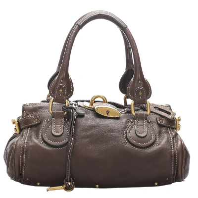 Pre-owned Chloé Brown Leather Paddington Satchel