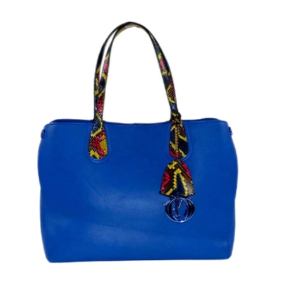 Pre-owned Dior Blue Leather Addict Tote Bag
