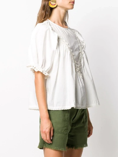 Shop The Great Sparrow Embroidered Blouse In White
