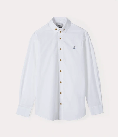 Shop Vivienne Westwood Two Button Krall Shirt In White