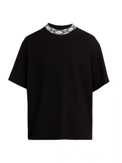 Shop Acne Studios Eternal Logo-trimmed T-shirt In Black