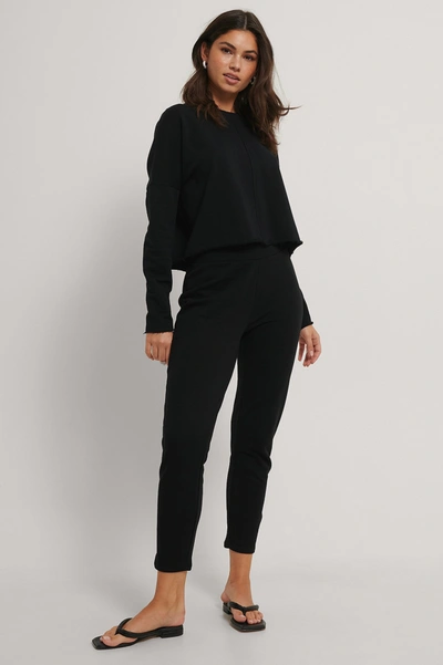Shop Na-kd Reborn Straight Basic Sweatpants - Black