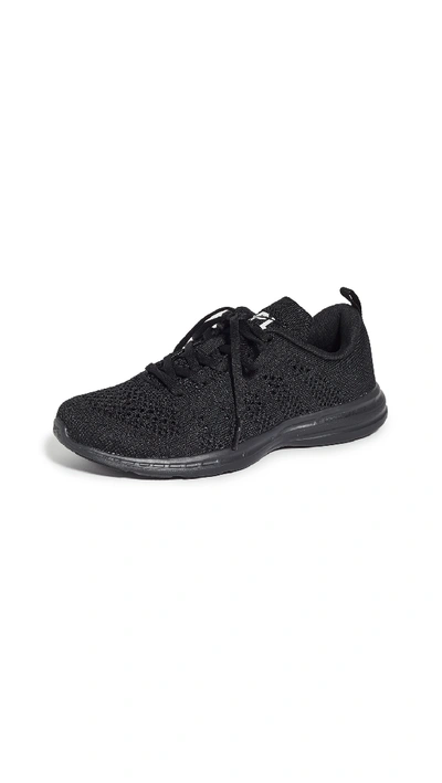 Shop Apl Athletic Propulsion Labs Techloom Pro Sneakers In Black/black/white