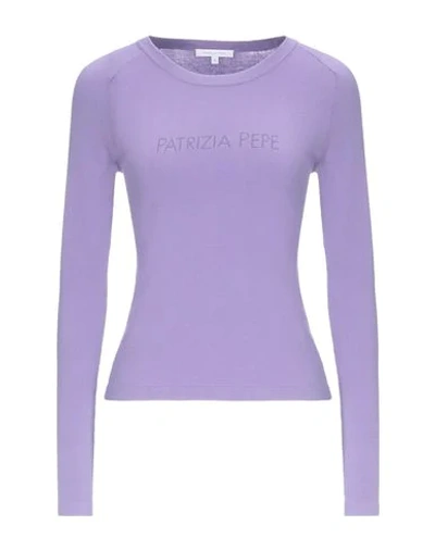 Shop Patrizia Pepe Sweaters In Light Purple