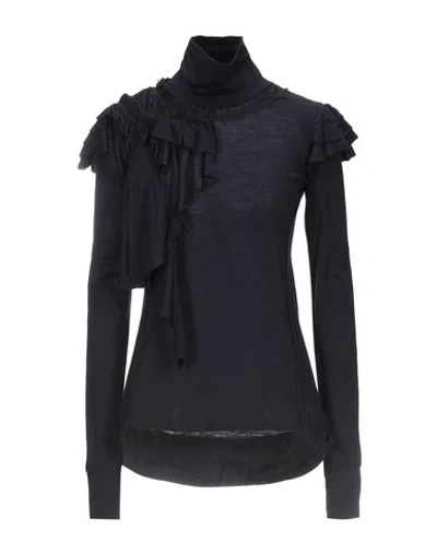 Shop High By Claire Campbell Turtleneck In Dark Blue