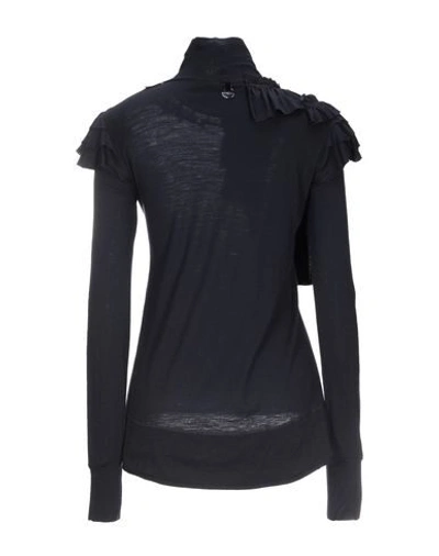 Shop High By Claire Campbell Turtleneck In Dark Blue