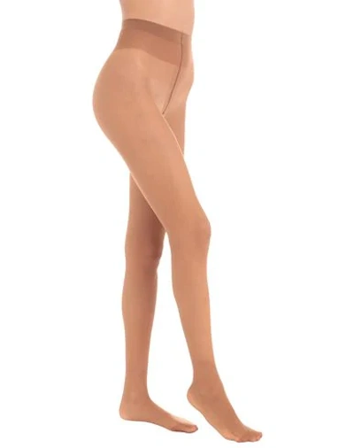 Shop Wolford Individual 10 Tights Woman Socks & Hosiery Camel Size S Polyamide, Elastane In Beige