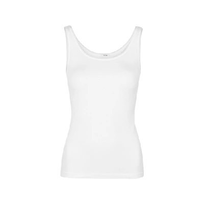 Shop Wolford Jamaika White Stretch-jersey Top