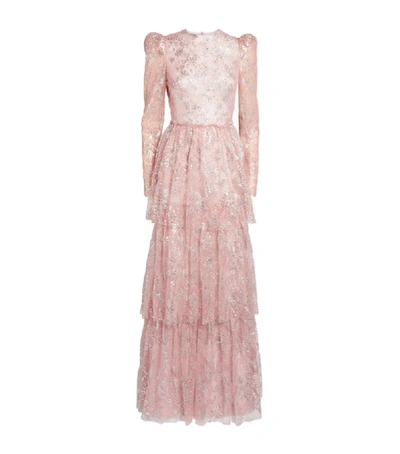 Shop The Vampire's Wife Unrequited Lace Tiered Maxi Dress