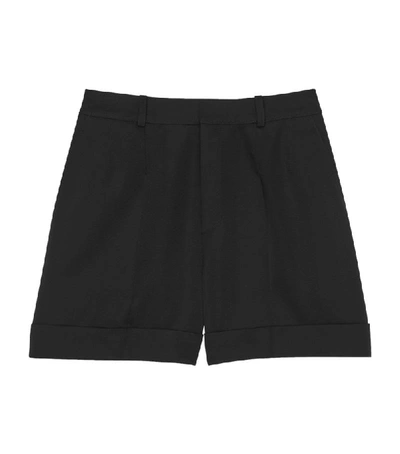 Shop Saint Laurent Wool Tailored Shorts