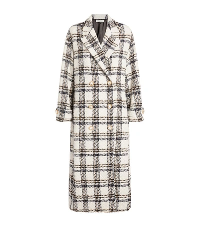 Shop Alessandra Rich Double-breasted Check Coat