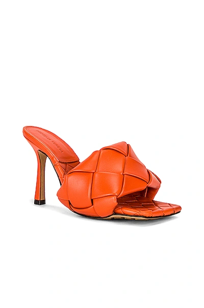 Shop Bottega Veneta The Lido Sandals In Paprika