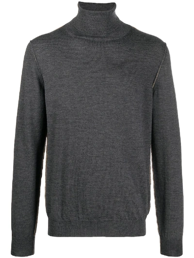 Shop Dondup Roll-neck Sweater In Grey