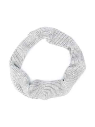Shop Bonpoint Chunky Knit Scarf In Grey