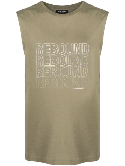 Shop Ron Dorff Logo-print Tank Top In Green