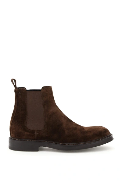 Shop Henderson Baracco Velteria Chelsea Boots In Mogano (brown)