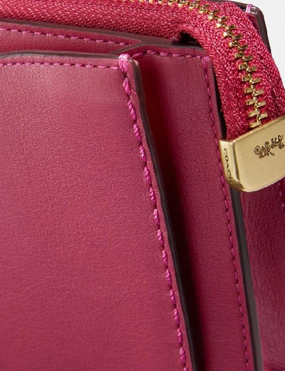 Shop Coach Dreamer Wristlet - Women's In Bright Cherry/brass