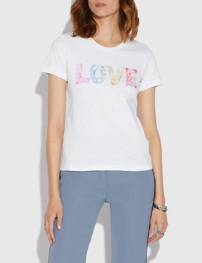 Shop Coach Love By Jason Naylor T-shirt - Women's In White