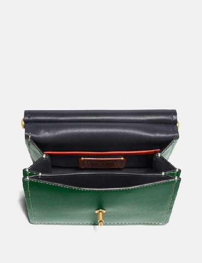 Shop Coach Willis Top Handle 18 - Women's In Brass/hunter Green