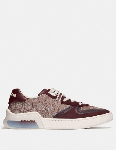 Shop Coach Citysole Court Sneaker - Women's In Burgundy