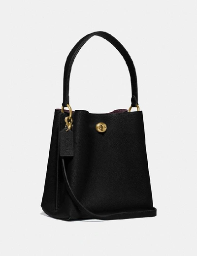 Shop Coach Charlie Bucket Bag 21 In Brass/black