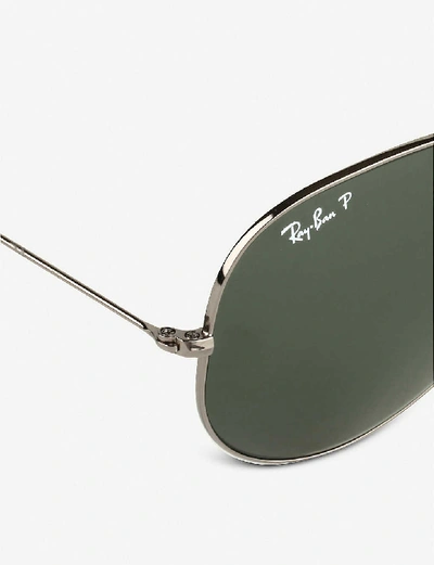 Shop Ray Ban Ray-ban Women's Black Original Aviator Metal-frame Sunglasses Rb3025