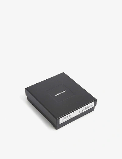 Shop Saint Laurent Leopard-print Leather Card Holder