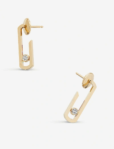 Shop Messika Gigi Hadid Move Addiction 18ct Yellow-gold Diamond Right Earring