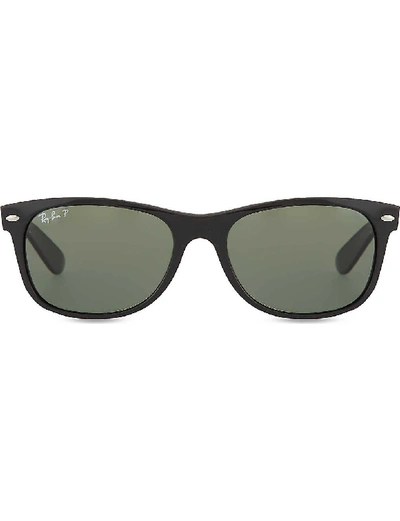 Ray Ban Ray-ban Womens Black Black Wayfarer Sunglasses Rb2132 55 In Black