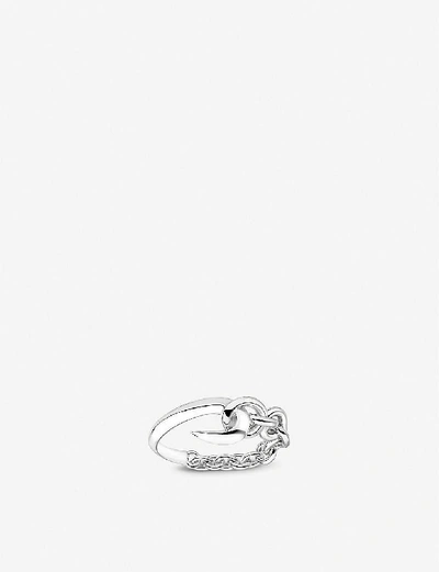 Shop Shaun Leane Women's Silver Hook And Chain Sterling Silver Ring In Silver (silver)