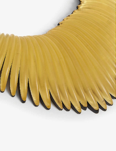 Shop Monies Segmented Gold-leaf Necklace