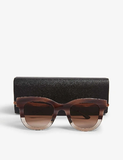 Shop Thierry Lasry Cat-eye Frame Sunglasses In Tan